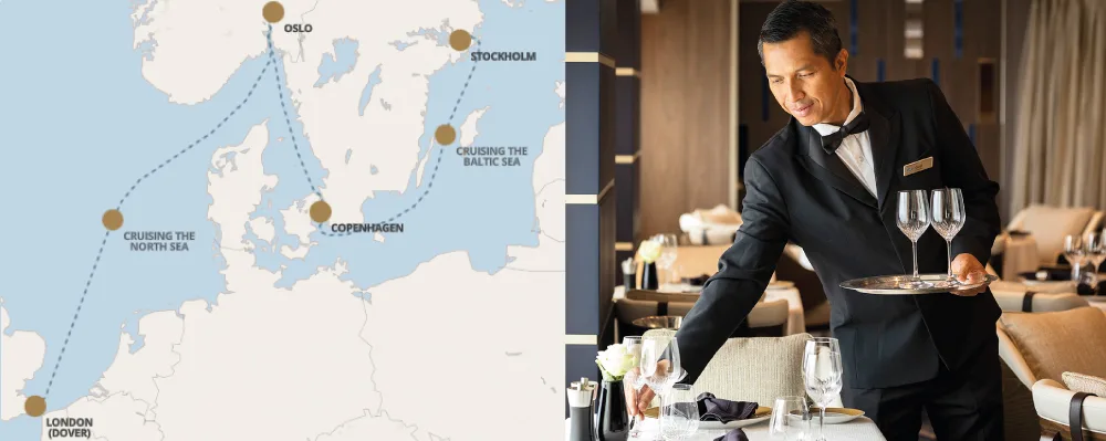 Seven Seas Navigator - Londres a Estocolmo (Julio 19 de 2026)-Mapa