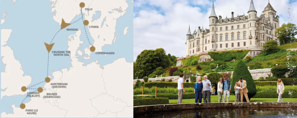 Seven Seas Voyager - Copenhague a Paris (Setiembre 11 de 2026)-Mapa
