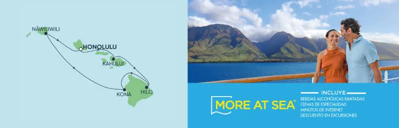 Norwegian Pride of America (Agosto 15 de 2026)-Mapa