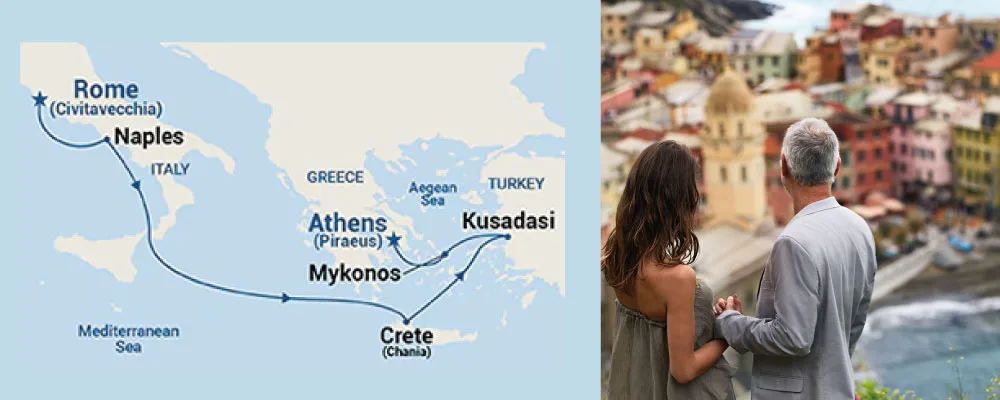 Sun Princess - Mediterráneo (Julio 25 de 2026)-Mapa