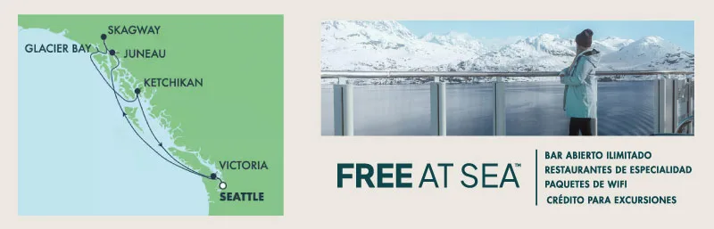 Norwegian Encore - Alaska (Julio 26 de 2026)-Mapa