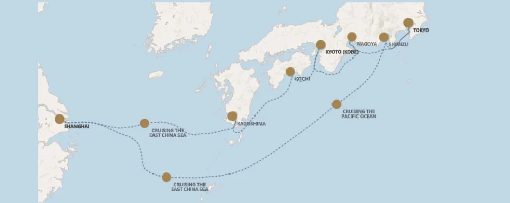 Seven Seas Explorer - Tokio (Marzo 18 de 2027)-Mapa