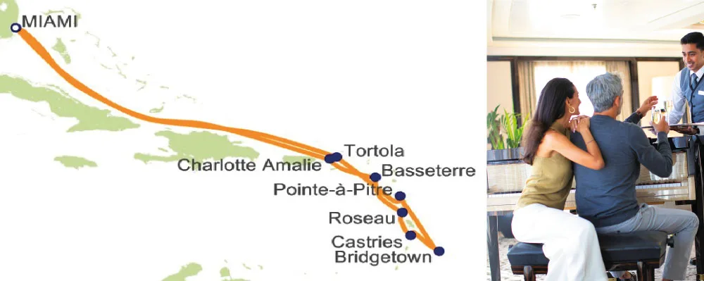 Seven Seas Prestige - Miami (Marzo 05 de 2027)-Mapa