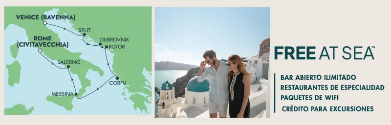 Norwegian Gem - Islas Griegas (Julio 19 de 2026)-Mapa