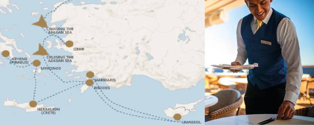 Seven Seas Voyager - Estambul a Atenas (Noviembre 27 de 2026)-Mapa