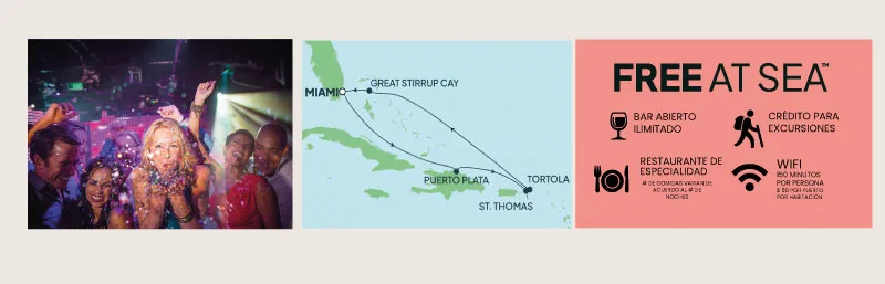 Norwegian Aqua - Año Nuevo por el Caribe (Diciembre 27 de 2026)-mapa
