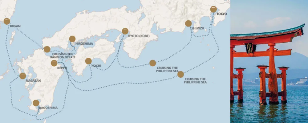 Seven Seas Explorer - Tokio (Octubre 29 de 2027)-Mapa