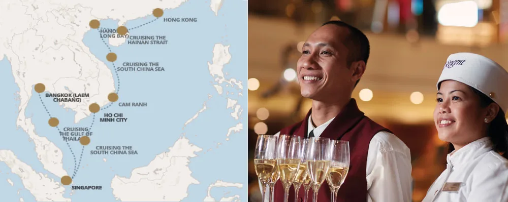 Seven Seas Explorer – Hong Kong (10 Noviembre 2026)-Mapa