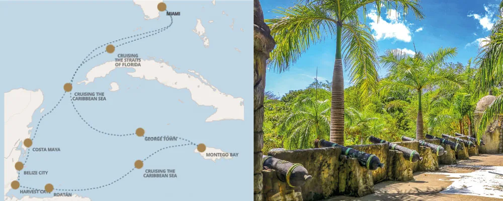 Seven Seas Grandeur - Miami (Diciembre 9 de 2026)-Mapa