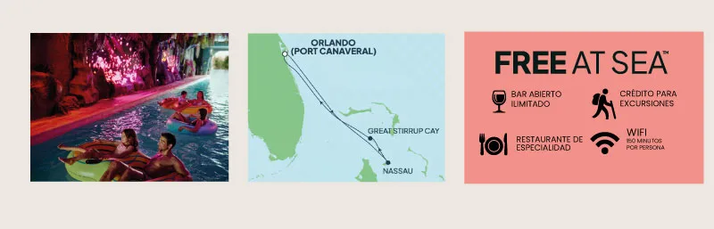 Norwegian Getaway - Caribe (Marzo 22 de 2027)-Mapa