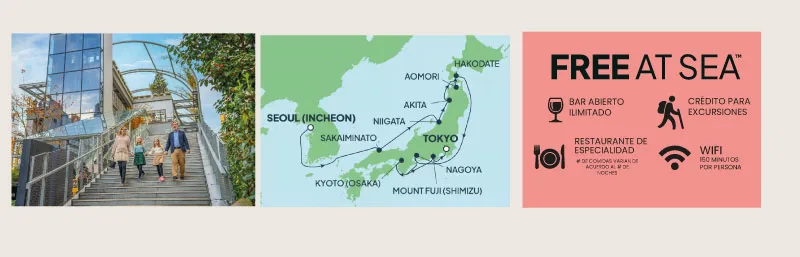Norwegian Jade - Seúl a Tokio (Octubre 24 de 2027)-Mapa
