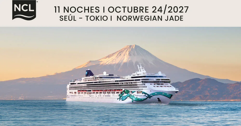 Norwegian Jade - Seúl a Tokio (Octubre 24 de 2027)
