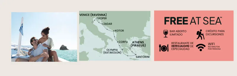 Norwegian Gem - Europa (Julio 4 de 2027)-Mapa